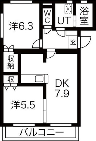 エクラ３の物件間取画像